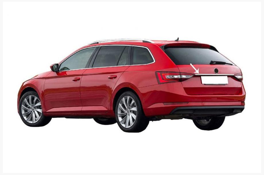 Skoda Superb 2015–2024 Līste virs numura zīmes SW (nerūsējošais tērauds) Image