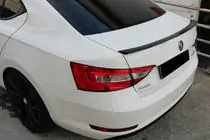 Skoda Superb 2015–2024 Lip spoileris (Omsa, melns) foto 1