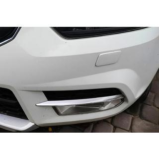 Hromētas uzlikas priekšējam bamperim (2009-2013, 2 gab., nerūsējošais tērauds) Skoda Yeti 2009–2017 foto 1