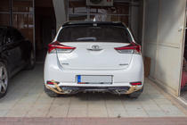 Toyota Auris 2012–2018 Aizmugurējā bufera difuzors (2016-2018, krāsošanai) foto 2