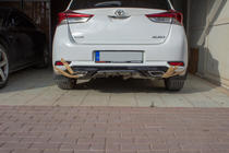 Toyota Auris 2012–2018 Aizmugurējā bufera difuzors (2016-2018, krāsošanai) foto 3