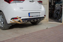 Toyota Auris 2012–2018 Aizmugurējā bufera difuzors (2016-2018, krāsošanai) foto 5