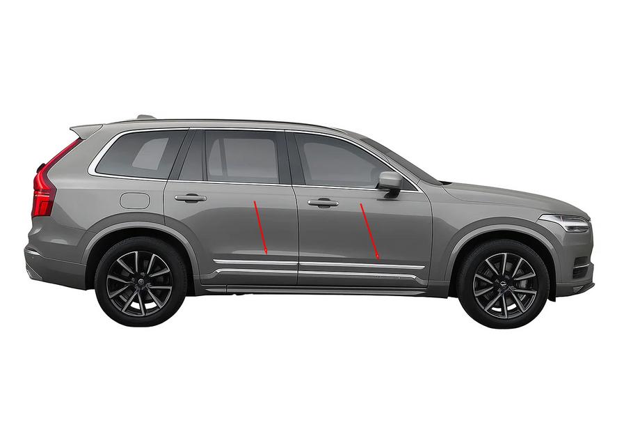 Volvo XC90 2015– Durvju moldingas nerūsējošais tērauds (komplekts 4 gab.) Image