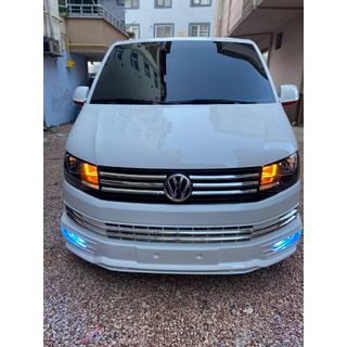Priekšējā bampera lūpas spoileris Genis 2015-2018 (krāsošanai) Volkswagen T6 2015–2024 foto 2