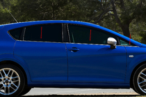 Seat Leon 2005–2012 Ārējās logu līstes Carmos (6 gab., nerūsējošais tērauds) foto 1