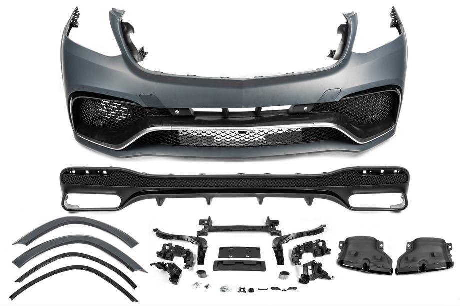 Mercedes GL/GLS klase X166 2012–2019 AMG V1 virsbūves komplekts ar aizmugurējo difuzoru (GLS63) Image