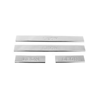 Sliekšņu uzlikas Carmos V2 (4 gab., nerūsējošais tērauds) Seat Leon 2013–2020 foto 1