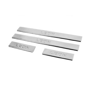 Sliekšņu uzlikas Carmos V2 (4 gab., nerūsējošais tērauds) Seat Leon 2013–2020 foto 2