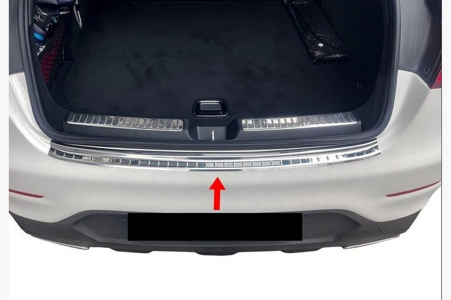 Mercedes GLC Coupe C253 2016–2023 Aizmugurējā bufera uzlika Carmos (nerūsējošais tērauds) Image
