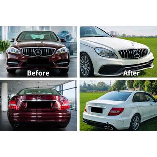 Pilns bodykit W205 dizainā Mercedes C klase W204 2007–2015 foto 1