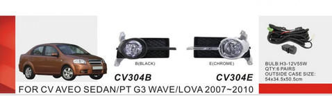 Chevrolet Aveo T250 2005–2011 Miglas lukturu komplekts (Sedan) foto 1