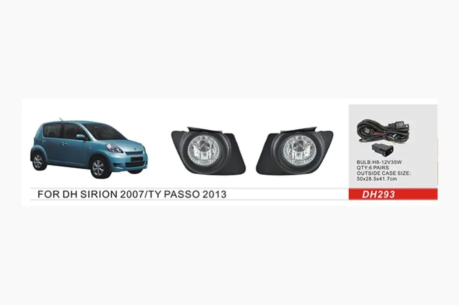 Daihatsu Sirion 2005–2015 Miglas lukturu komplekts Image