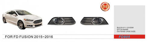 Ford Fusion 2012–2020 Miglas lukturi (2012-2017, halogēna) foto 1