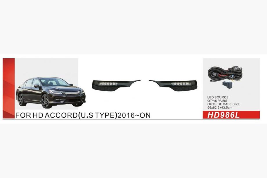 Honda Accord X 2017–2022 US-type miglas lukturi (2017-2020, LED) Image