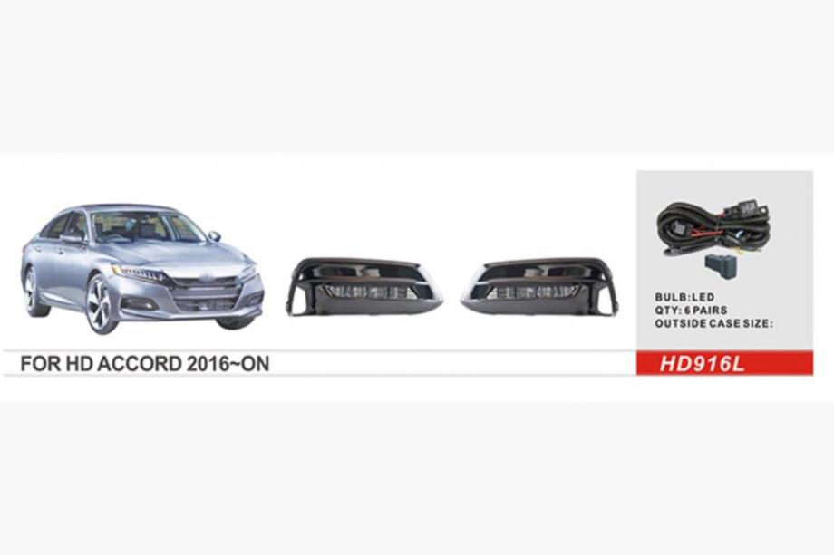 Honda Accord X 2017–2022 Miglas lukturi EU-type (2017-2020, LED) Image