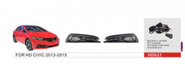 Honda Civic Sedan IX 2011–2016 Miglas lukturi 2013-2015 (halogēna) foto 1