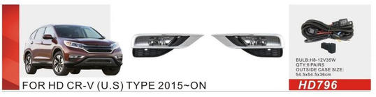 Honda CRV 2012–2016 Miglas lukturi 2014-2016 US-type (halogēna) foto 1