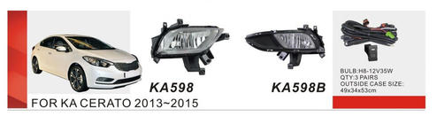 Kia Cerato 3 2013–2018 Miglas lukturi 2013-2015 (halogēna) foto 1