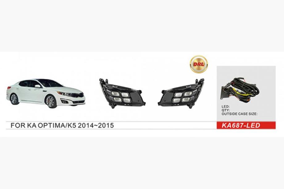 Kia Optima 2010–2016 Miglas lukturi 2013-2015 (halogēna) Image