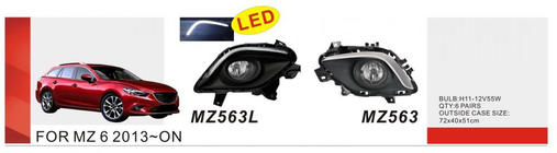 Mazda 6 2012–2024 Miglas lukturi 2013-2015 (2 gab., halogēna) foto 1