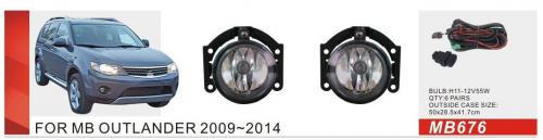 Mitsubishi L200 2015–2024 Miglas lukturi 2015-2019 (2 gab., halogēna) foto 1