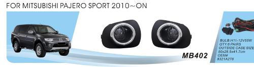 Mitsubishi L200 2006–2015 Miglas lukturi 2011-2015 (2 gab., halogēna) foto 1