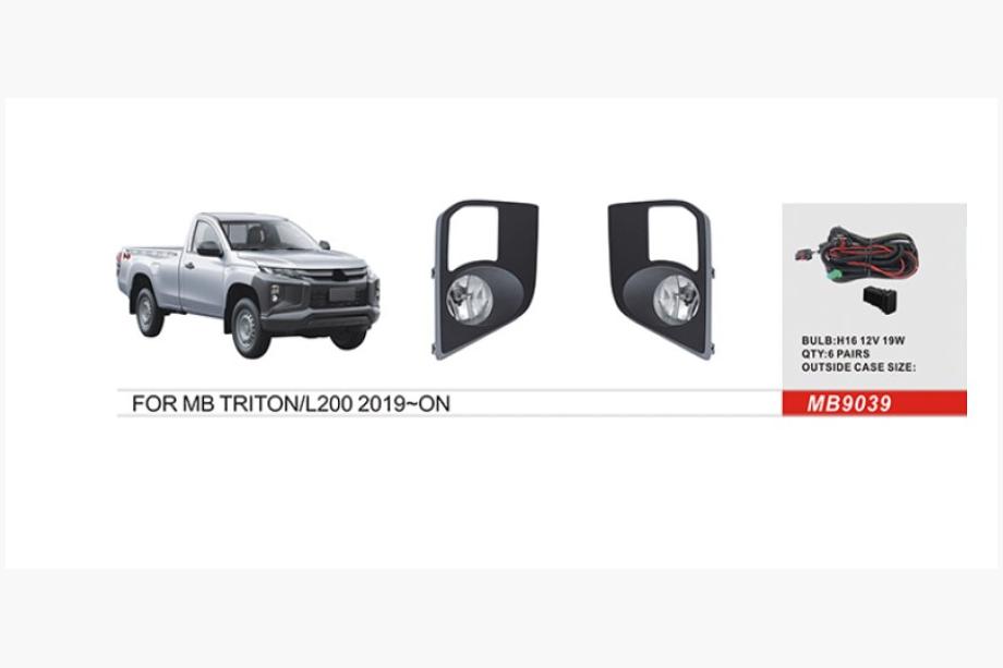 Mitsubishi L200 2015–2024 Miglas lukturu komplekts 2019+ (2 gab., halogēna) Image