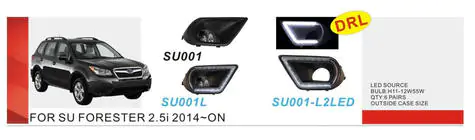 Subaru Forester 2013–2018 Miglas lukturi (2 gab., halogēna) foto 1