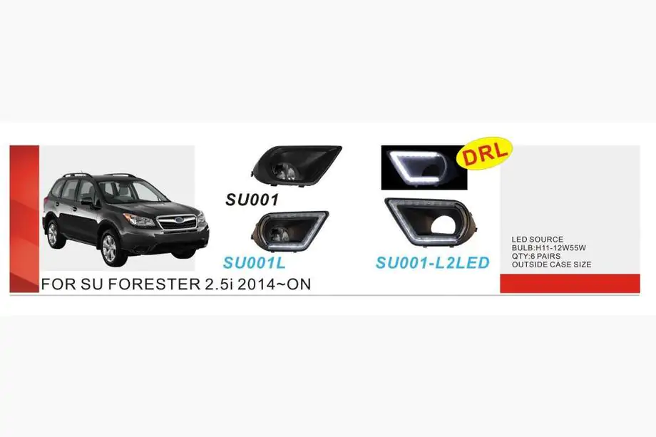 Subaru Forester 2013–2018 Miglas lukturi (2 gab., halogēna) Image