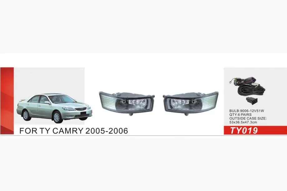 Toyota Camry 2001–2006 Miglas lukturi (2 gab., halogēna) Image