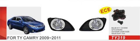 Toyota Camry 2006–2011 Miglas lukturu komplekts 2009-2011 (2 gab., halogēna) foto 1