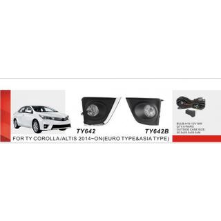Miglas lukturu komplekts 2013-2016 (2 gab., halogēna) Toyota Corolla 2013–2019 foto 2