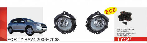 Toyota Rav 4 2006–2013 Miglas lukturi 2006-2008 (2 gab., halogēna) foto 1