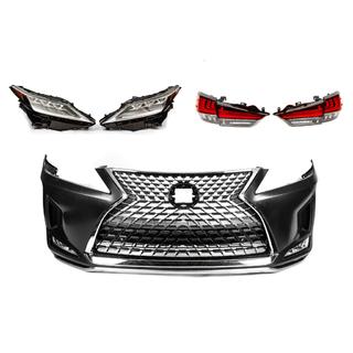 Facelift komplekts 2021. gadam (bamperis, priekšējie lukturi, aizmugurējie lukturi) Lexus RX 2016–2022 foto 2