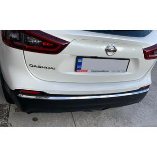 Aizmugurējā bampera apmale (nerūsējošais tērauds) Nissan Qashqai 2014–2021 foto 2