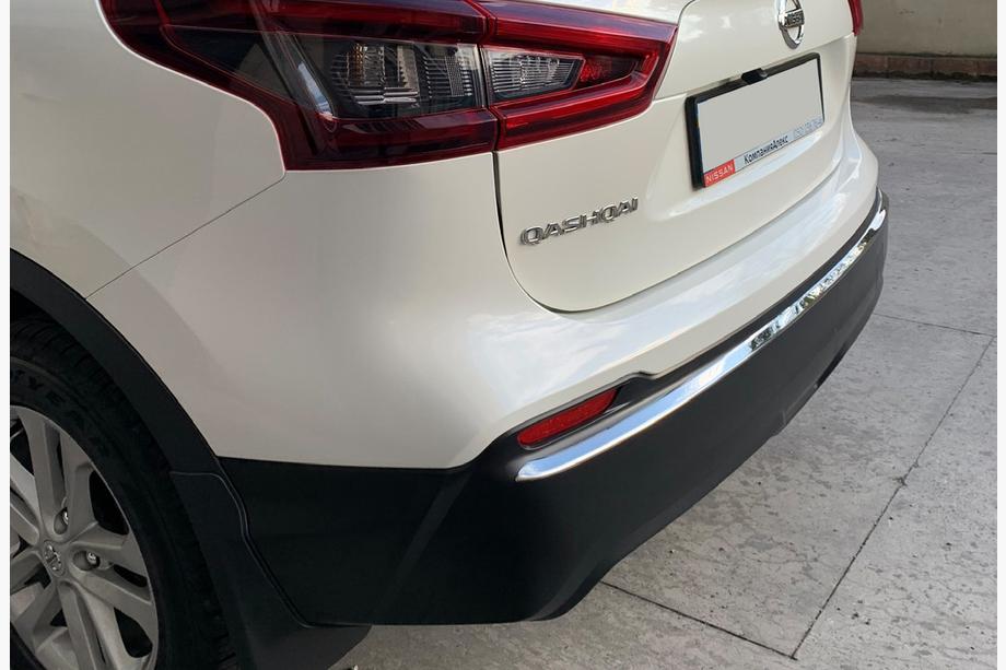 Nissan Qashqai 2014–2021 Aizmugurējā bampera apmale (nerūsējošais tērauds) Image