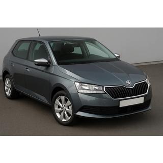 Nerūsējošā tērauda spoguļu uzlikas ar izgriezumu pagrieziena rādītājam (2 gab.) Skoda Fabia 2014–2021 foto 1