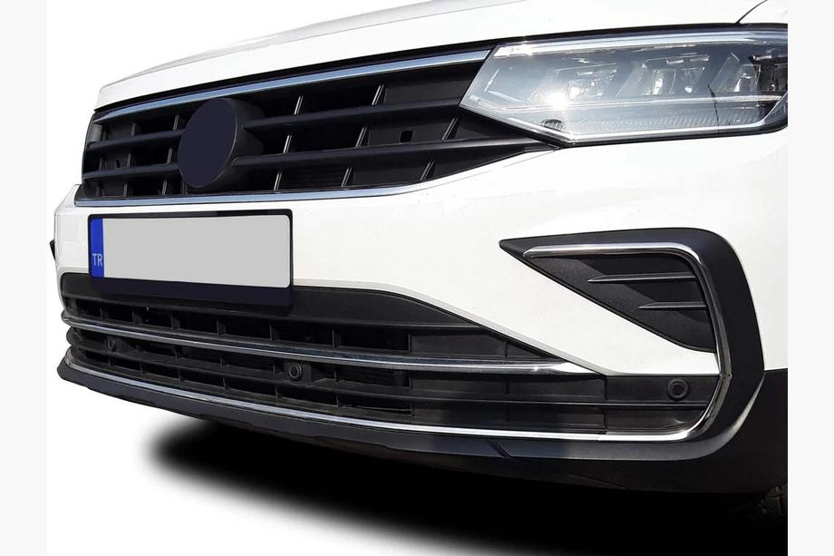 Volkswagen Tiguan 2016–2023 Nerūsējošā tērauda hroma uzlikas miglas lukturiem 2020+ (4 gab.) Image