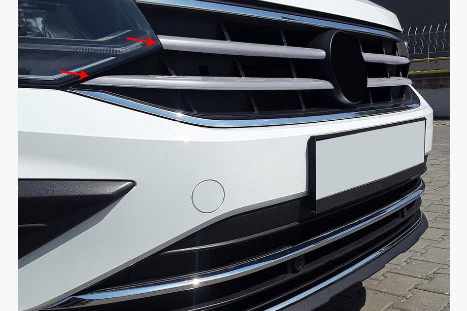 Volkswagen Tiguan 2016–2023 Priekšējā režģa uzlikas 2020+ (4 gab., nerūsējošais tērauds) Image