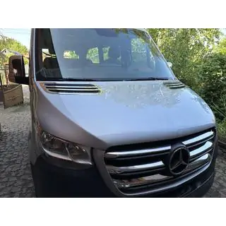 OmsaLine gaisa ieplūdes hroma uzlikas (2 gab., nerūsējošais tērauds) Mercedes Sprinter W907/W910 2018– foto 4