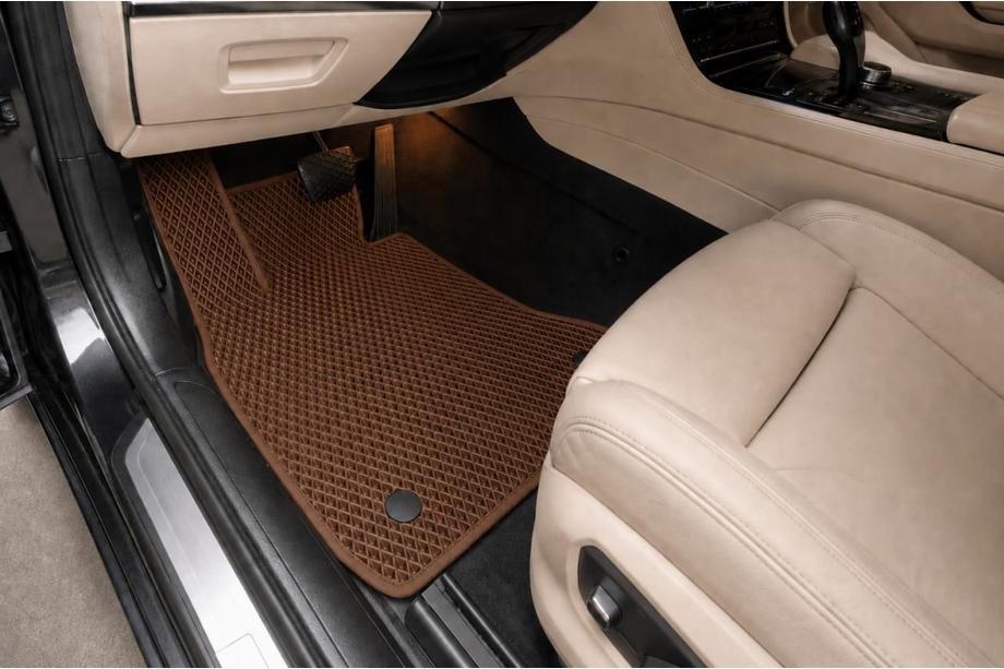 BMW 7. sērija F01/F02 2008–2015 EVA salona paklājiņi (F02, brūni) Image