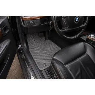 Auto salona paklājiņi E65 (EVA, pelēki)