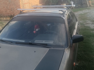 Mitsubishi Galant 1992–1998 Jumta bagāžnieks gludam jumtam Oluksuz V4 (hroms, pāris) foto 6