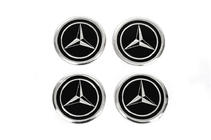 Mercedes-Benz Uzlīmes disku centra vāciņiem V1 60 mm (4 gab.) foto 1