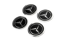 Mercedes-Benz Uzlīmes disku centra vāciņiem V1 60 mm (4 gab.) foto 2