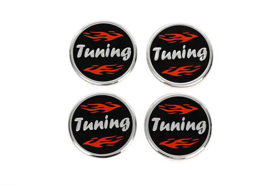 Uzlīmes disku centrālajiem vāciņiem Tuning V1 60 mm (4 gab.) Foto 2