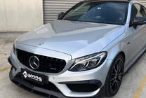 Mercedes C-class W205 2014–2021 Panamericana GT Black priekšējais režģis (Avantgarde/AMG-Line/C43 AMG) foto 3