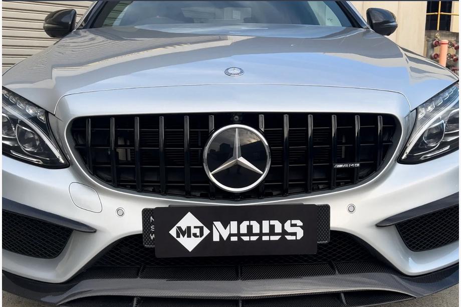Mercedes C-class W205 2014–2021 Panamericana GT Black priekšējais režģis (Avantgarde/AMG-Line/C43 AMG) Image