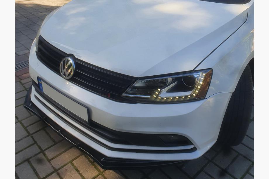 Volkswagen Jetta 2011–2018 Lip priekšējā bampera lūpa (2010-2018, spīdīgi melna) Foto 9