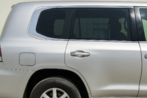 Toyota Land Cruiser 200 2007–2021 Hromētas logu apmales dizains LC300 (nerūsējošais tērauds) foto 2